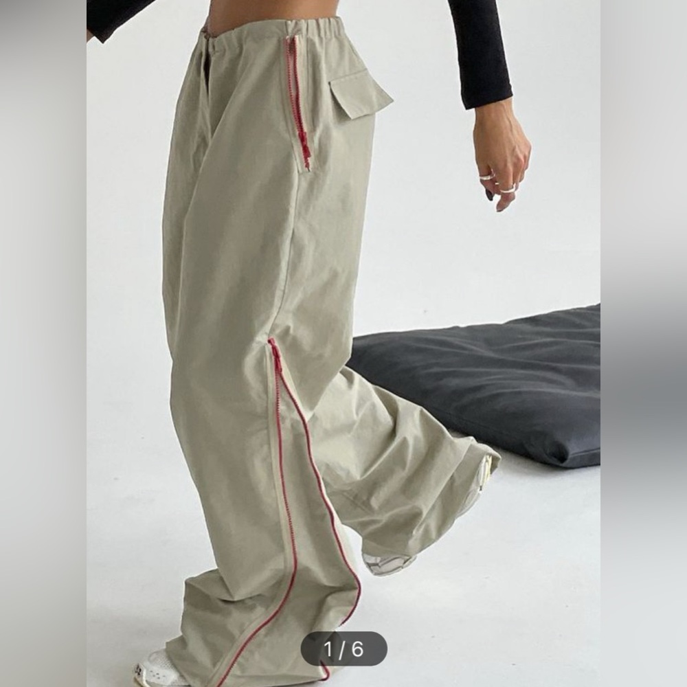 COMMENSE zipped pants